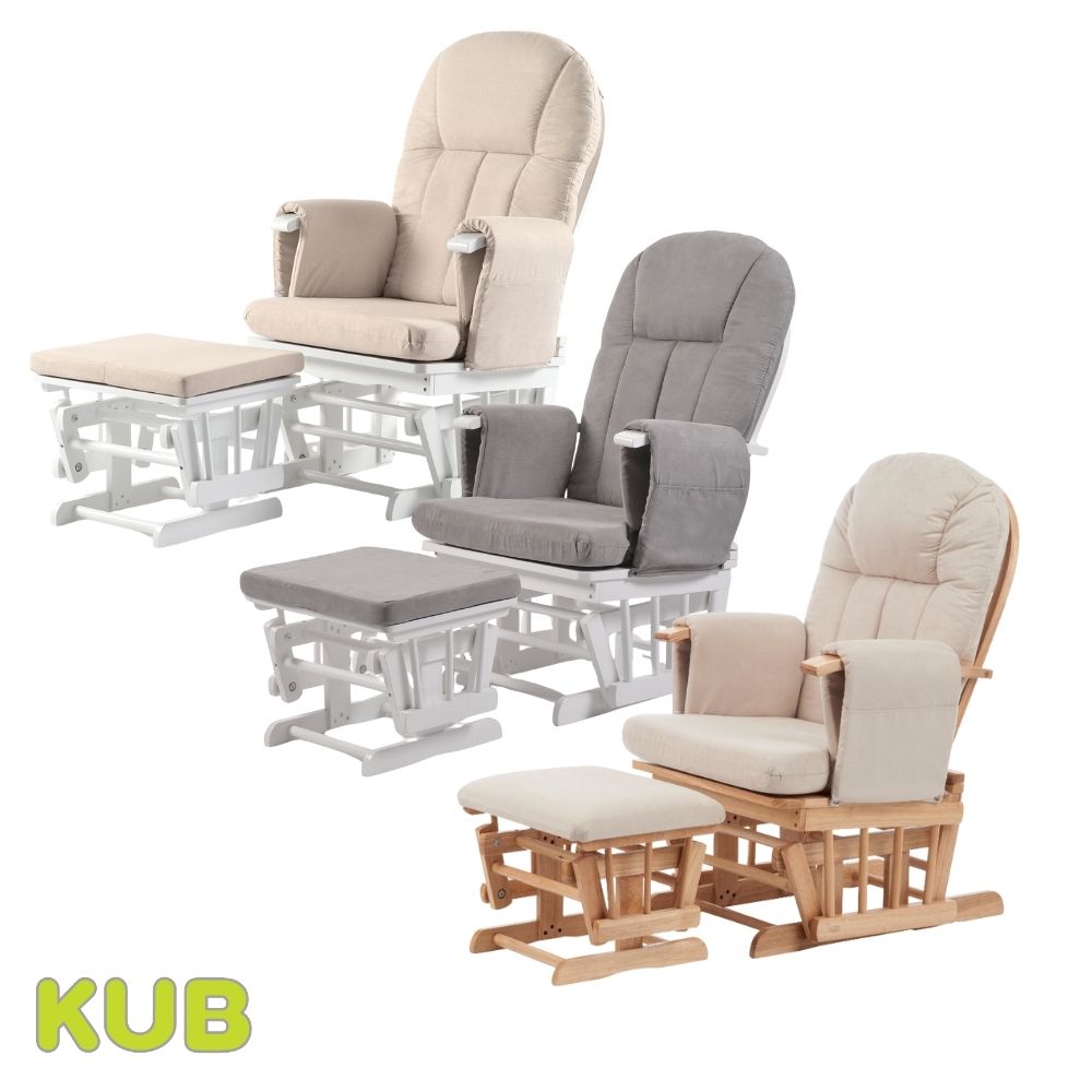 Nursing Chair and Footstool - Mothercare Best Seller - Natural/Beige